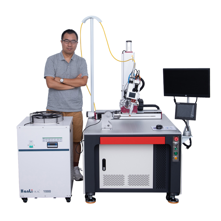 Machine de soudage laser à fibre automatique en acier inoxydable