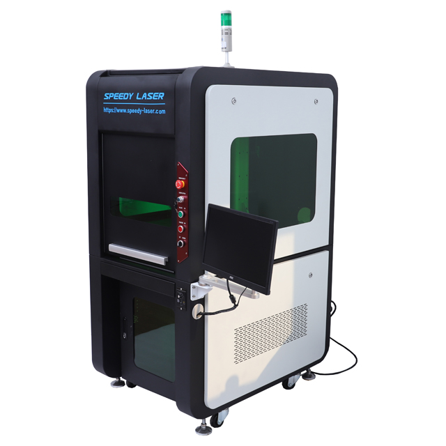 Machine de gravure de marquage laser à fibre à protection complète