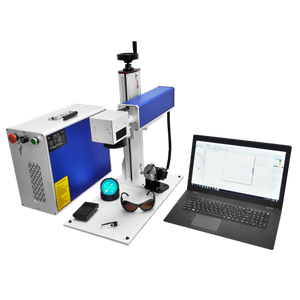 Plastique portatif de machine de marquage de laser de fibre de 20W