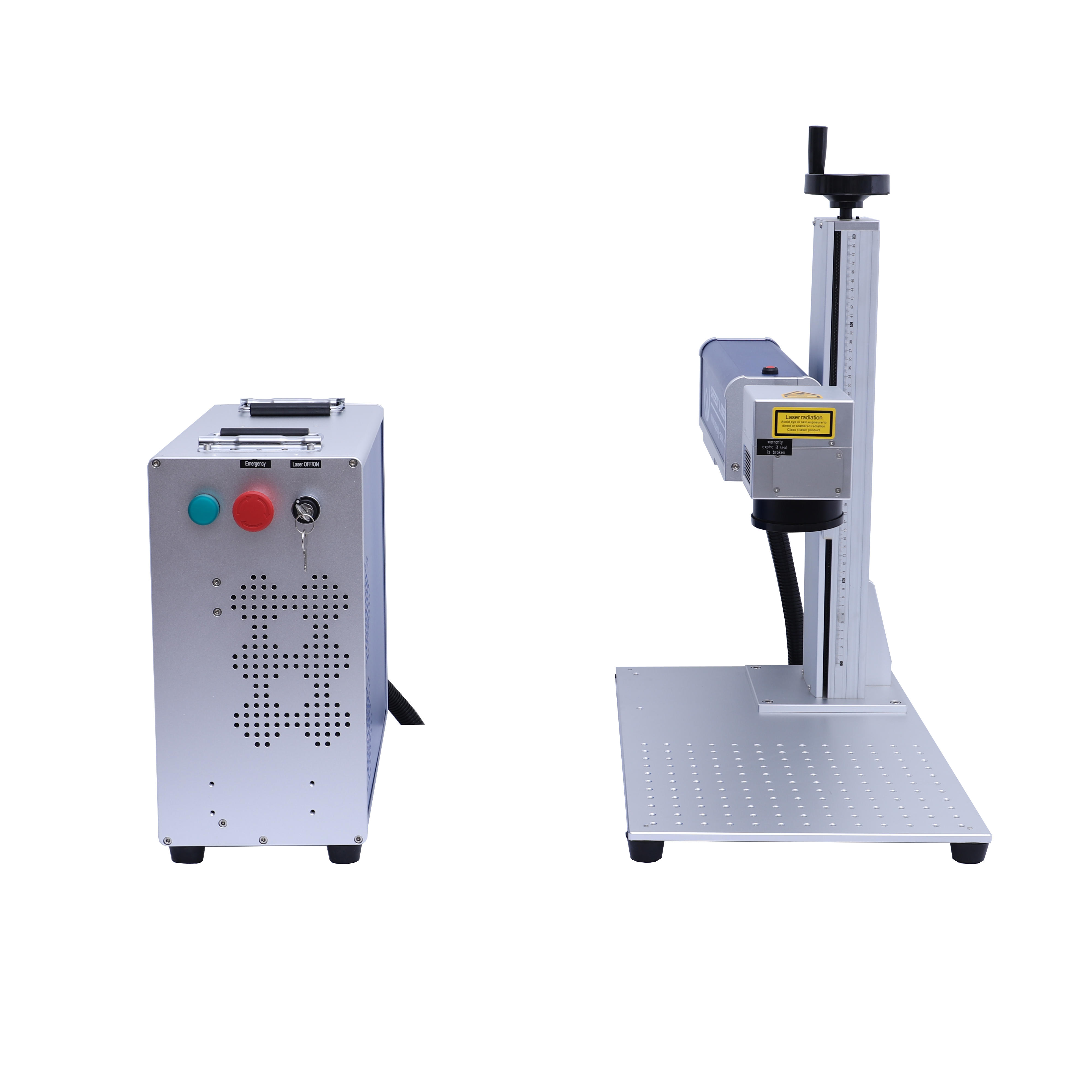 machine de marquage laser à fibre avec rotatif